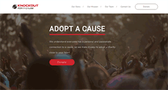 Desktop Screenshot of knockoutforacause.org